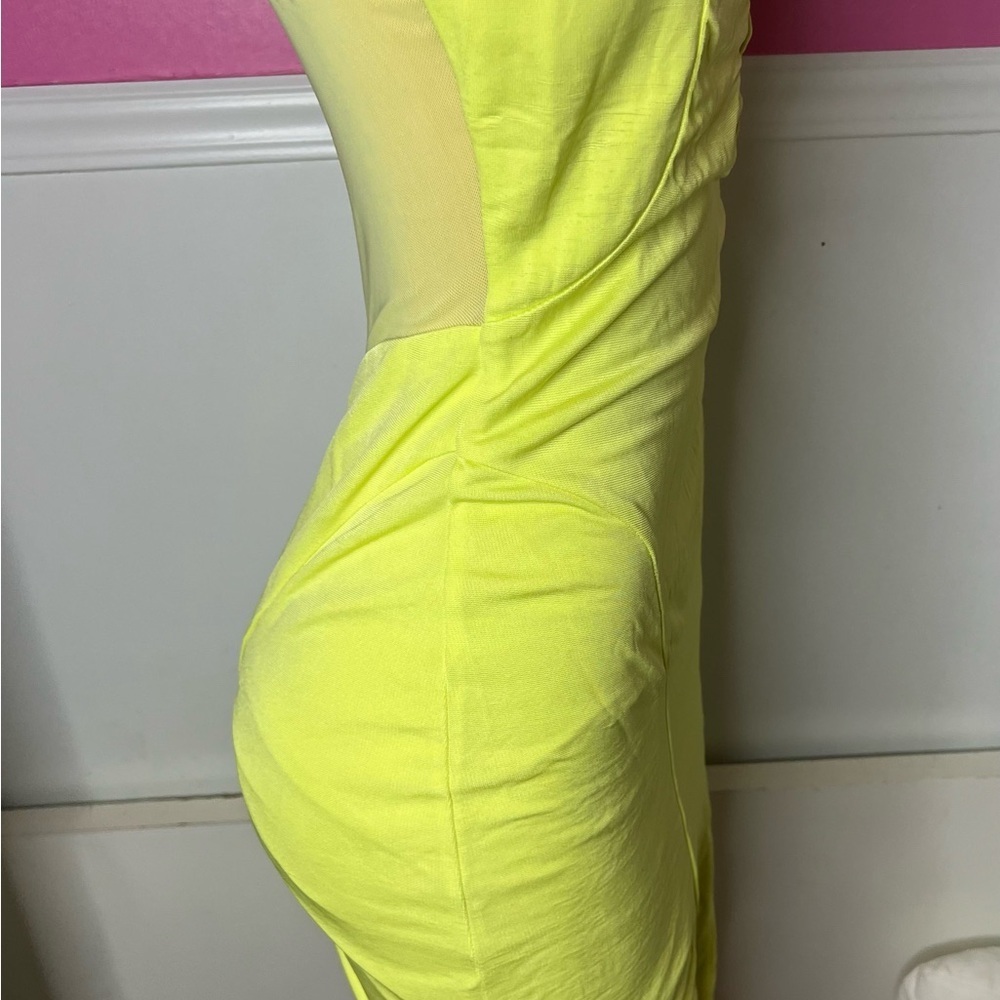 Lime Green Strappy Dress - Picture 7 of 9